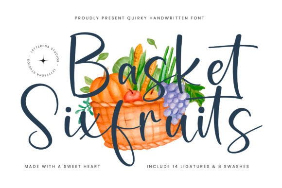 Basket Sixfruits: A Script Font That Elevates Small Business Branding