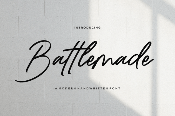 Battlemade: A Script Typeface for Editorial Elegance