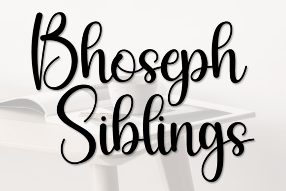 Bhoseph Siblings: The Perfect Handwritten Font for Crafters