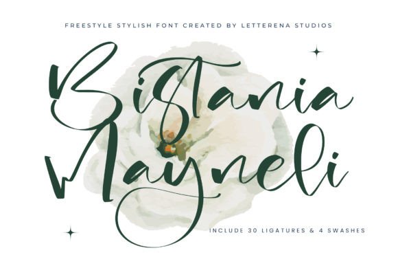 Bistania Mayneli: A Luxury Script Font for Bold Branding