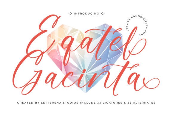 Elevate Your Crafts with the Eqatel Gacinta Typeface