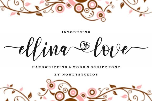 Ellina Love: A Romantic Script Font for Web Design