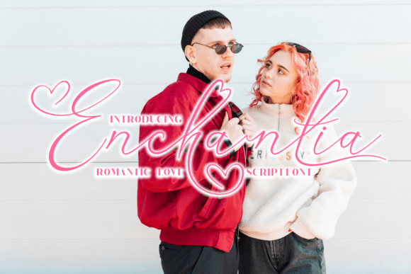 Enchantia: A Romantic Script Typeface for Editorial Design