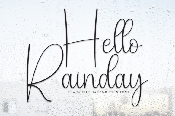 Hello Rainday: A Script Font for Modern Web Design