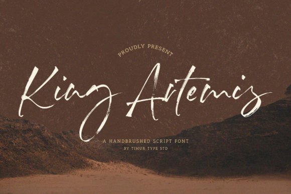 King Artemis: A Regal Script Font for Elegant Branding
