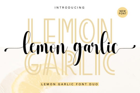 Lemon Garlic Duo Font Review: A Stylish Script for Branding