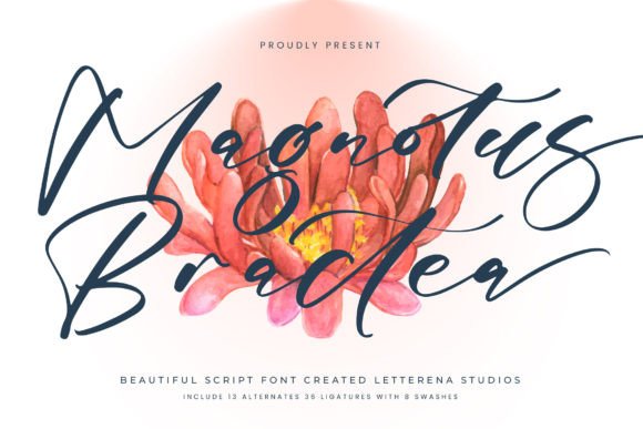 Magnotus Bractea: A Luxury Script Font for Digital Branding
