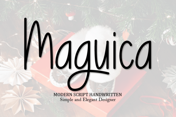 Maguica: A Handwritten Script Font for Editorial Design