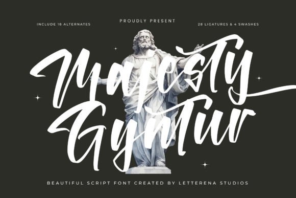Majesty Gyntur Review: A Luxury Script Font for Branding