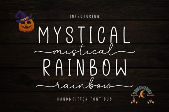 Mystical Rainbow Duo: A Versatile Script Typeface for Editors