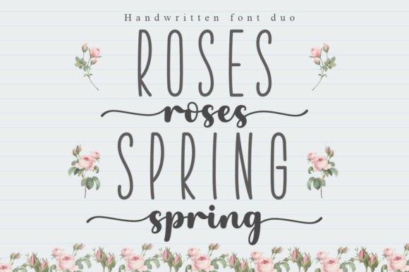 Roses Spring Duo: The Script Font for Scroll-Stopping Marketing