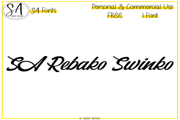 Sa Rebako Swinko: The Perfect Handwritten Font for Crafters