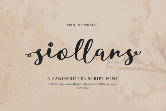 Siollars: A Handwritten Font for Editorial Design