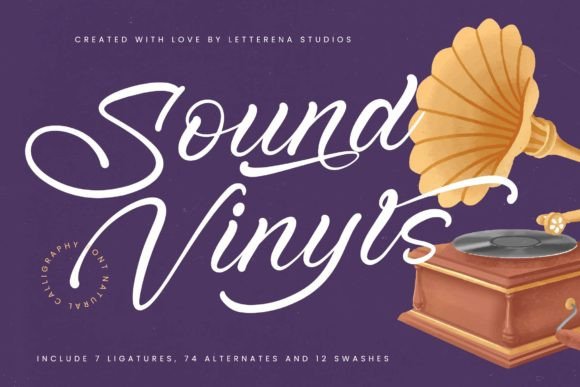 Sound Vinyls: A Script Font for Polished Branding