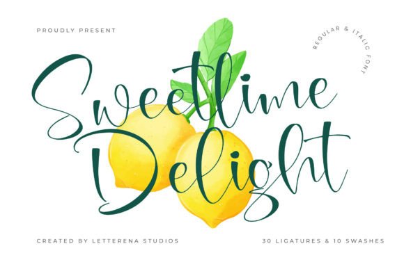 Sweetlime Delight: A Luxury Script Font for Web Headers