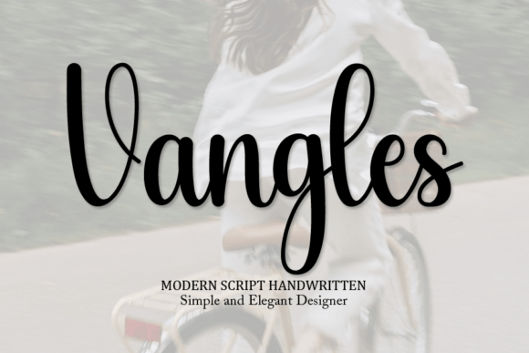 Vangles: A Handwritten Script Font for Makers